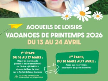 Affiche ALSH vacances printemps 2026