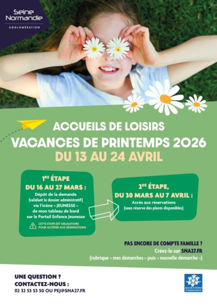 Affiche ALSH vacances printemps 2026